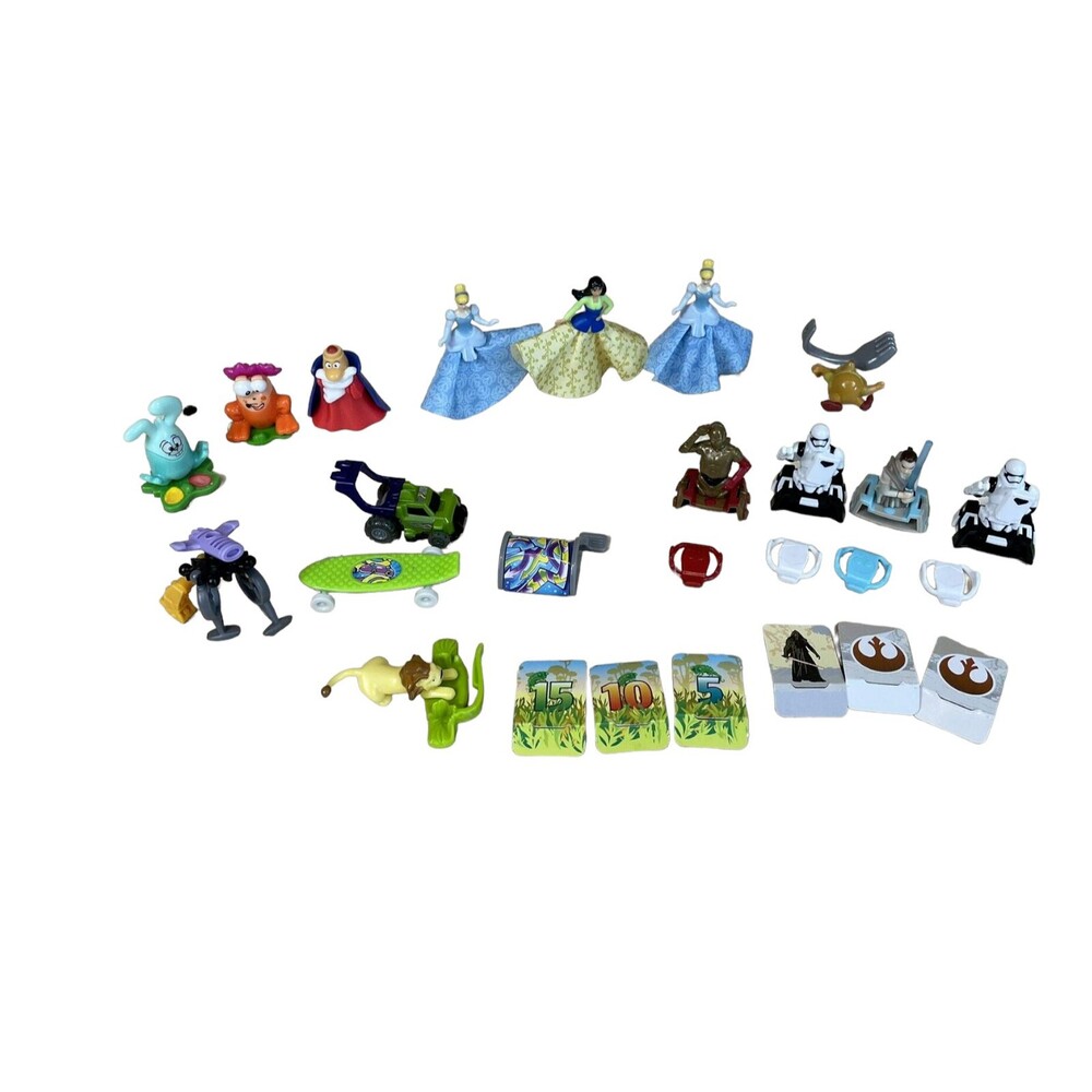 Lot of 14 Kinder Surprise Toys - Disney Princesses, Star Wars, & More